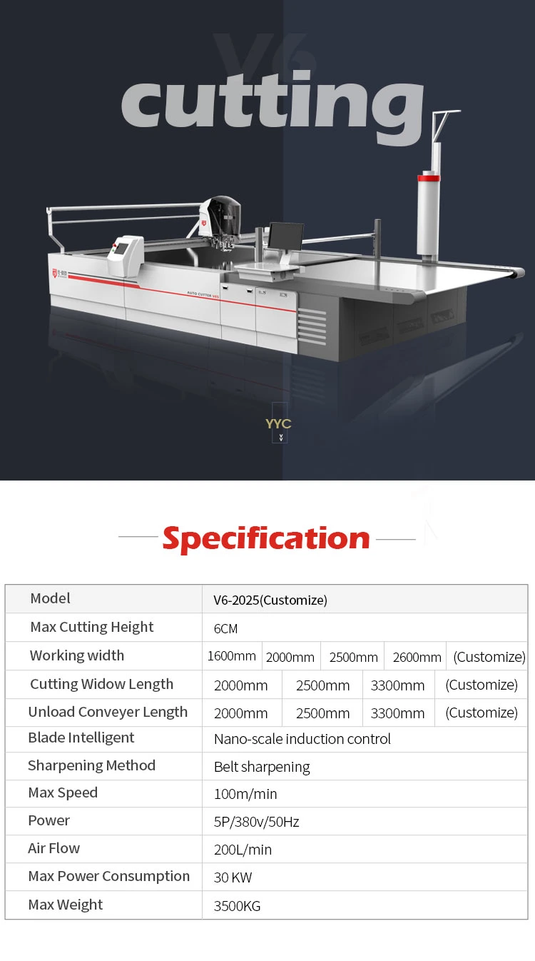 Specific Waterproof Nylon Coated Fabric Layer Automatic Cutting Zigzag Cutter Cutting Machine