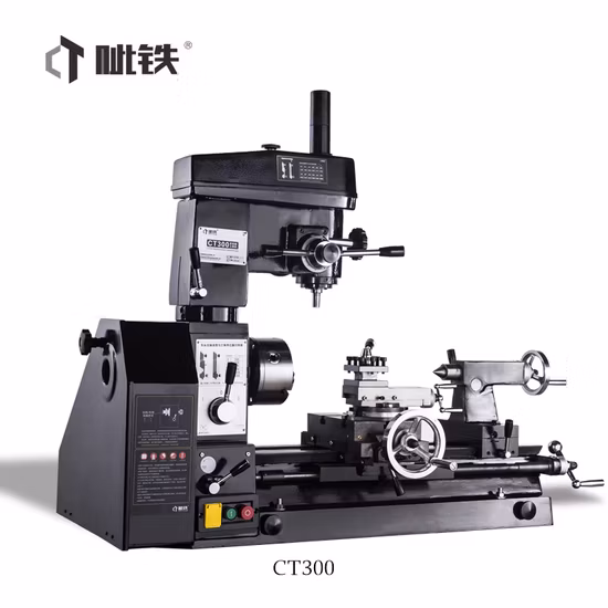Combinación pequeña de torno y fresadora Mini torno y taladro combinado con CT300
