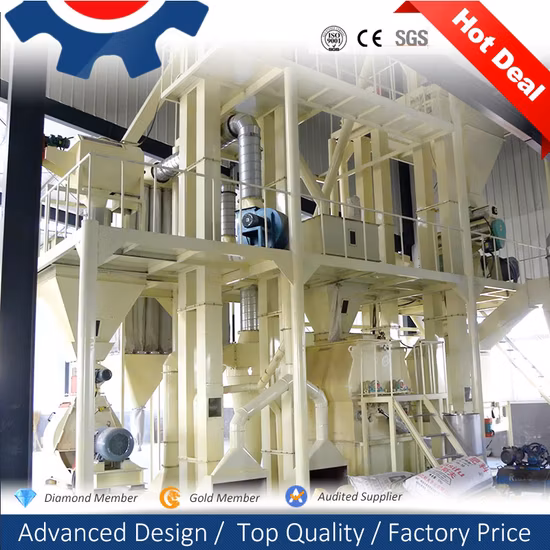 La mejor máquina de pellets de alimentación de aves de corral de ganado de ganado de animales de gran escala industrial completa para el procesamiento de molienda que hace forraje de paja de tallo de hierba de alfalfa