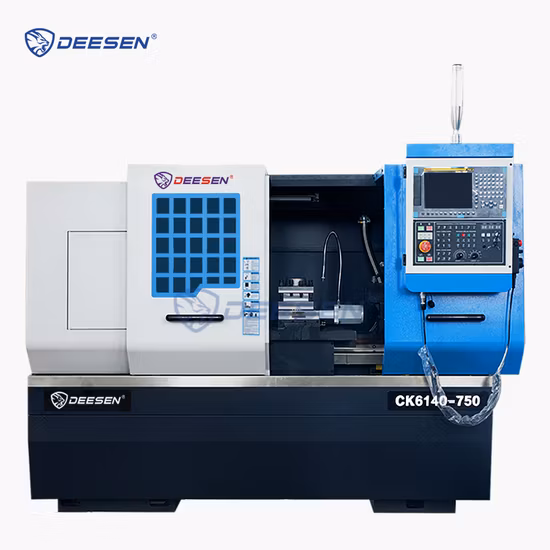 Máquina de torno CNC de metal de precisión Ck6140 Torno de torneado CNC de cama plana horizontal